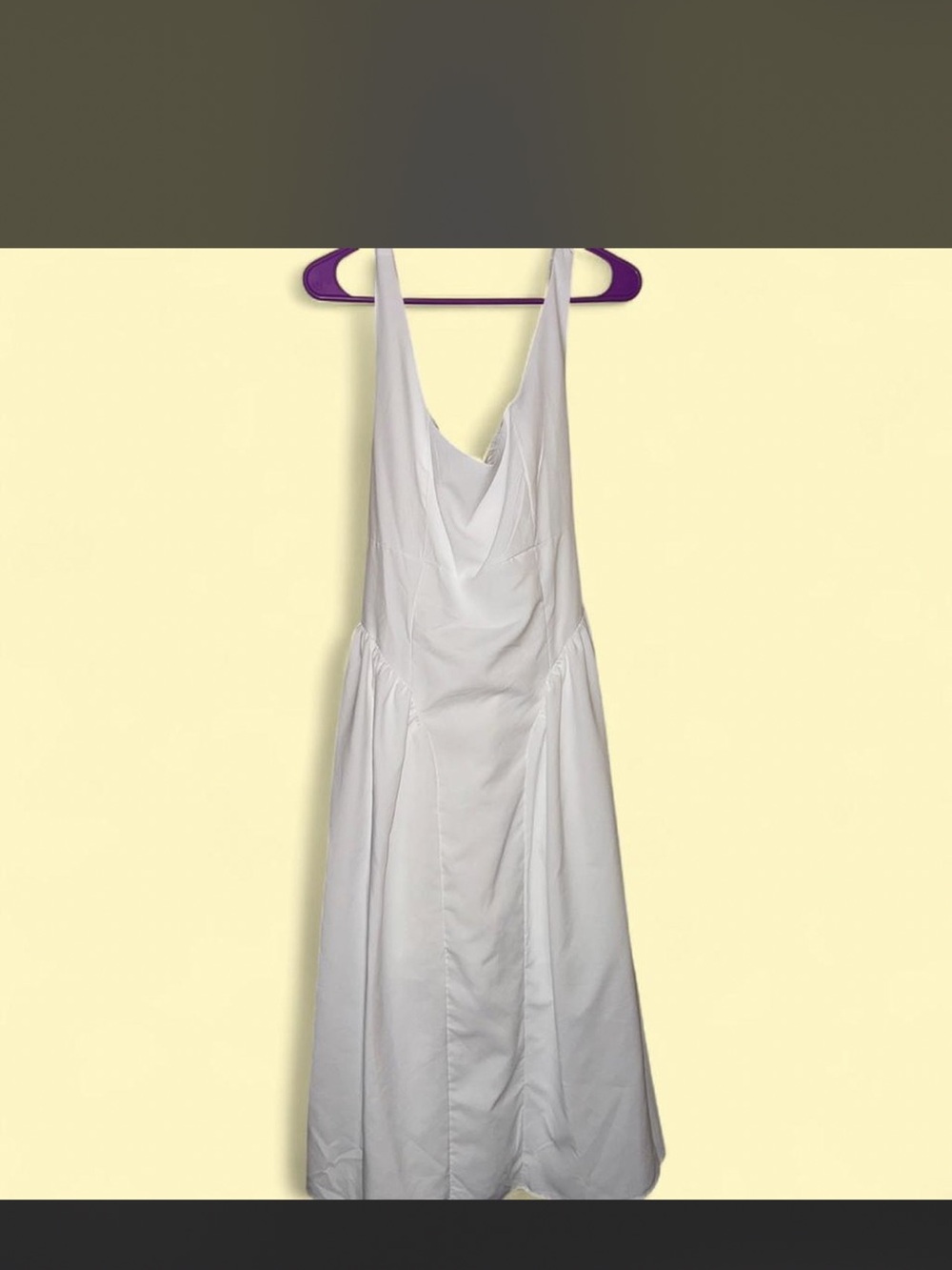 Simple White Sleeveless Maxi Dress